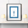 Crevette Affiche Bleue