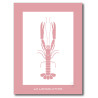 Langoustine Affiche Rose