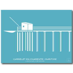 Carrelet de Charente-Maritime Affiche