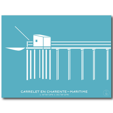 Carrelet de Charente-Maritime Affiche