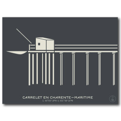 Carrelet de Charente-Maritime Affiche