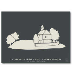 Chapelle Saint-Michel à Serre-Ponçon Affiche