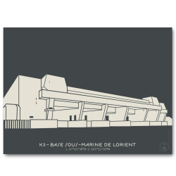 K3 - la base sous-marine de Lorient Affiche