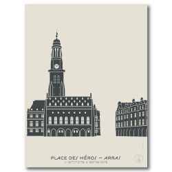 Place des Héros Arras Affiche