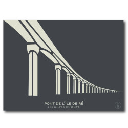 Pont de l'île de Ré Affiche