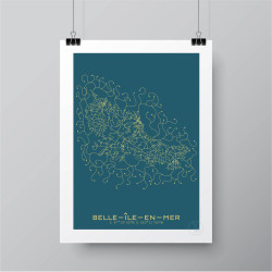 Belle-Ile-En-Mer Affiche Plan