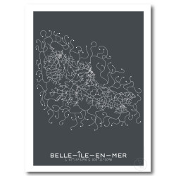 Belle-Ile-En-Mer Affiche Plan