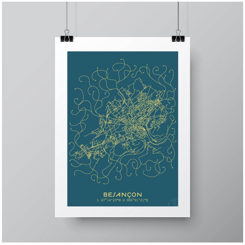 Besançon Affiche Plan