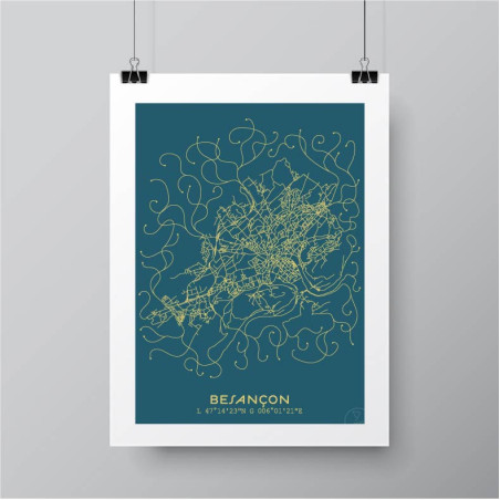 Besançon Affiche Plan