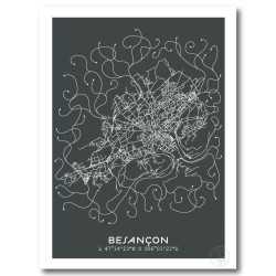 Besançon Affiche Plan