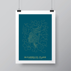 Biscarrosse-Plage Affiche Plan