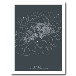 Brest Affiche Plan
