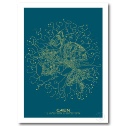 Caen Affiche Plan