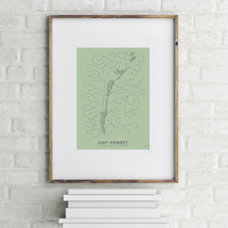 Cap Ferret Affiche Plan