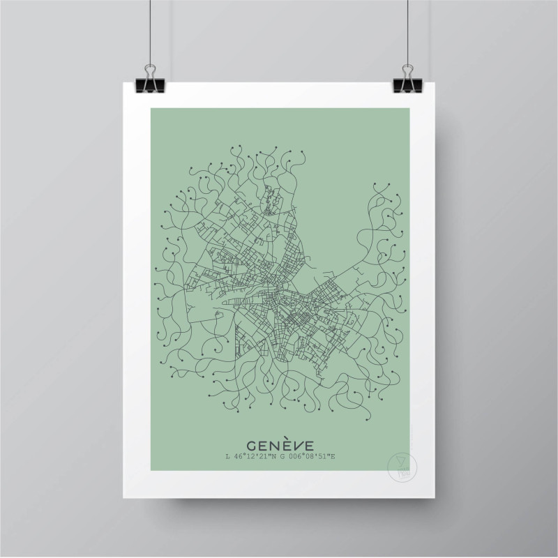 Genève Affiche Plan