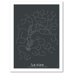 Île d'Aix Affiche Plan