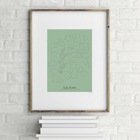 Île d'Aix Affiche Plan