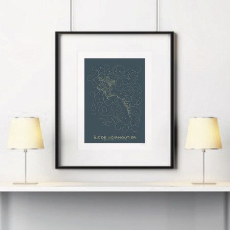 Île de Noirmoutier Affiche Plan