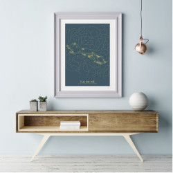 Île de Ré Affiche Plan
