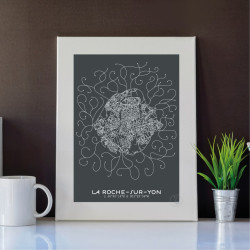 La Roche-sur-Yon Affiche Plan