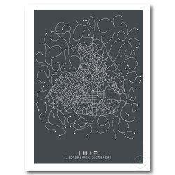 Lille Affiche Plan