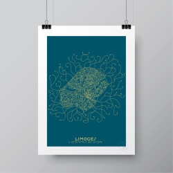 Limoges Affiche Plan
