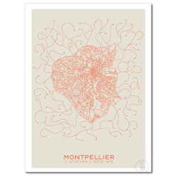 Montpellier Affiche Plan
