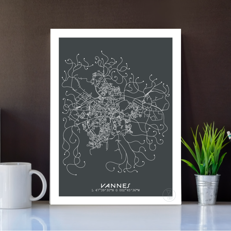 Vannes Affiche Plan