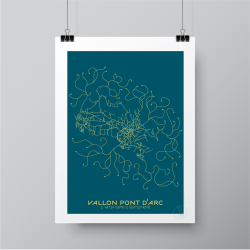 Vallon Pont d'Arc Affiche Plan