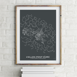 Vallon Pont d'Arc Affiche Plan