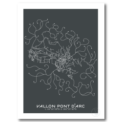 Vallon Pont d'Arc Affiche Plan