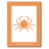 Araignée de Mer Affiche Orange