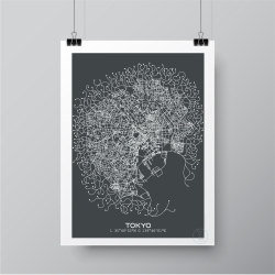 Tokyo Affiche Plan