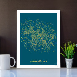 Saarebruck Affiche Plan