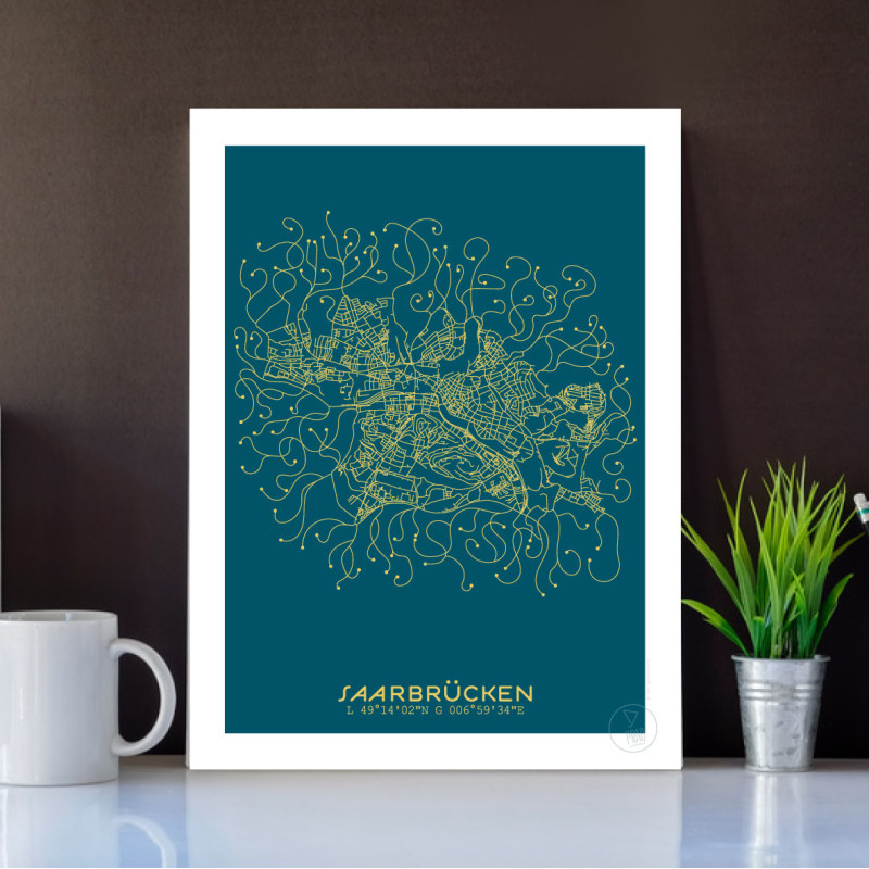 Saarebruck Affiche Plan