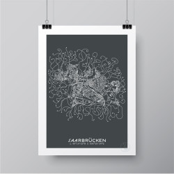 Saarebruck Affiche Plan
