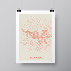 Reykjavik Affiche Plan