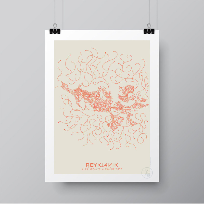 Reykjavik Affiche Plan
