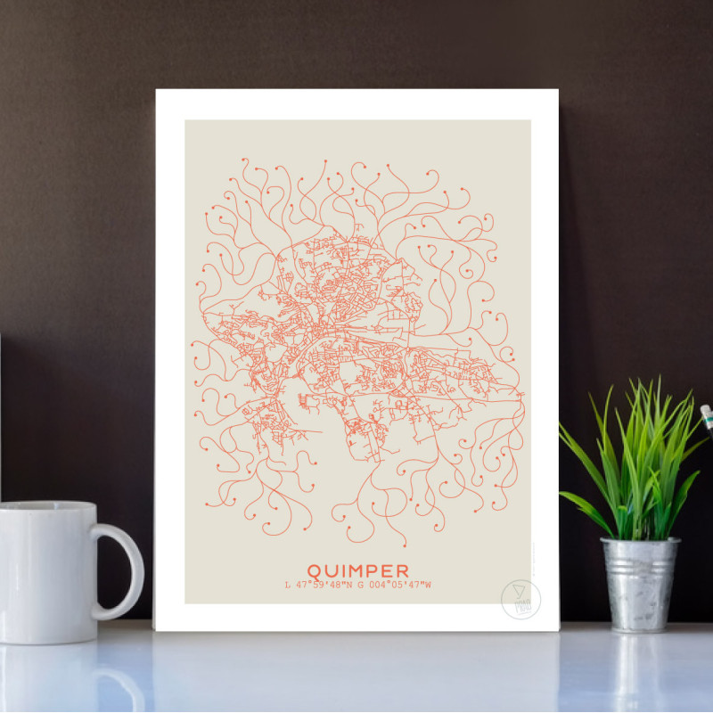 Quimper Affiche Plan