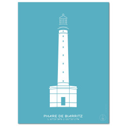 Phare de Biarritz Affiche