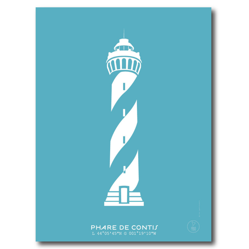Phare de Contis Affiche