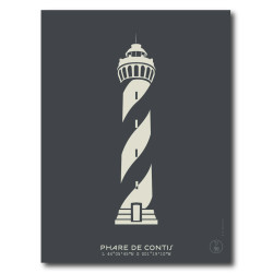 Phare de Contis Affiche