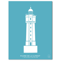 Phare de la Jument Affiche