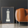 Phare de la Jument Affiche