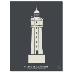 Phare de la Jument Affiche