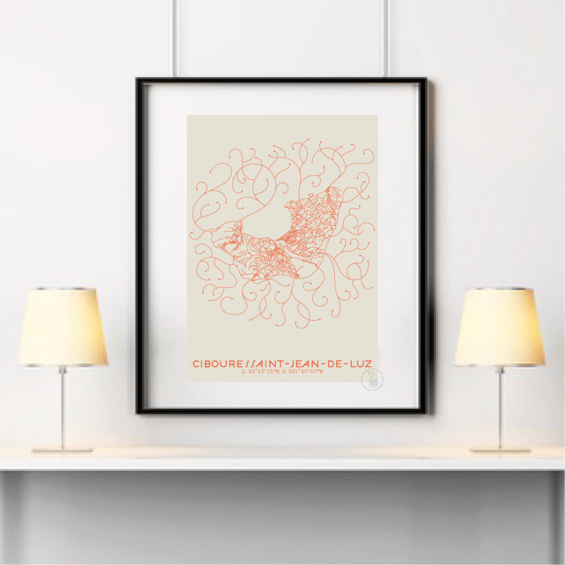 Saint-Jean-de-Luz/Ciboure Affiche Plan