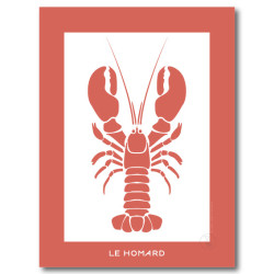 Homard Affiche Rouge