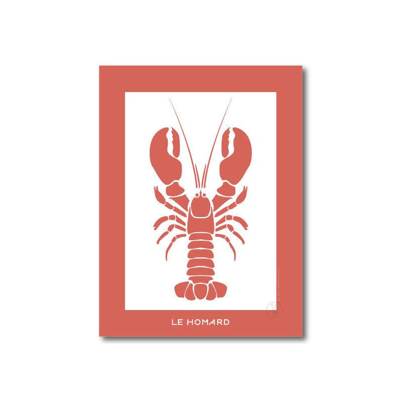 Homard Affiche Rouge