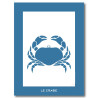 Crabe Affiche Bleue