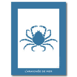 Araignée de Mer Affiche Bleue